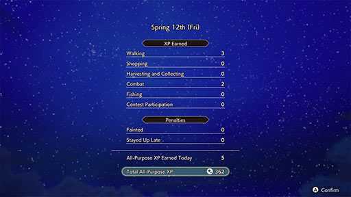 Earning XP