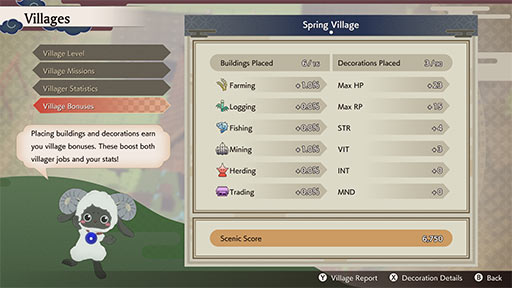 Village Bonuses